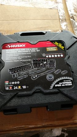 Husky 60-piece 1/4 inch and 3/8 inch drive universal