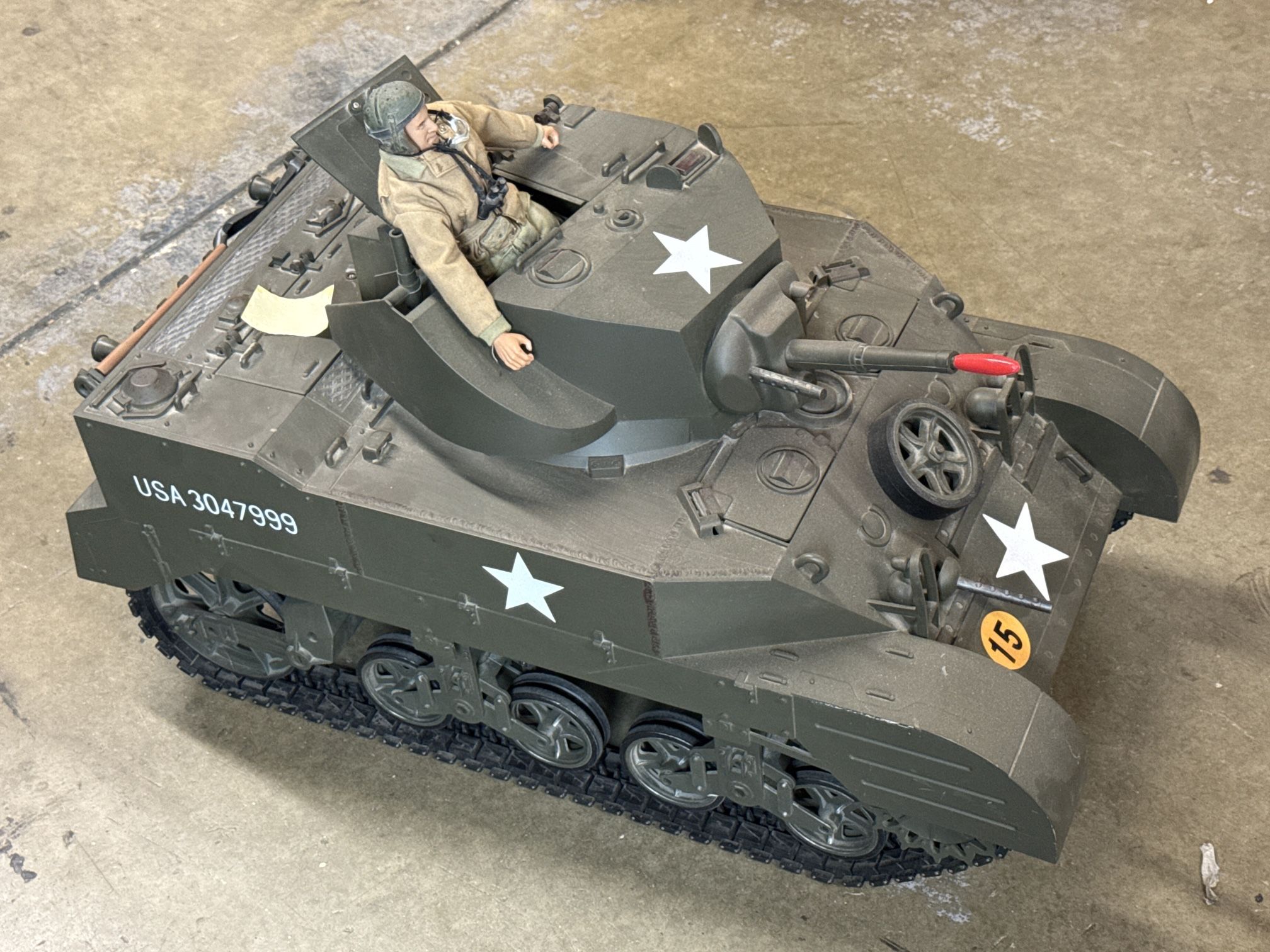 21st Century Toys 1/6 Scale WWII U.S. M5 Stuart RC Tank