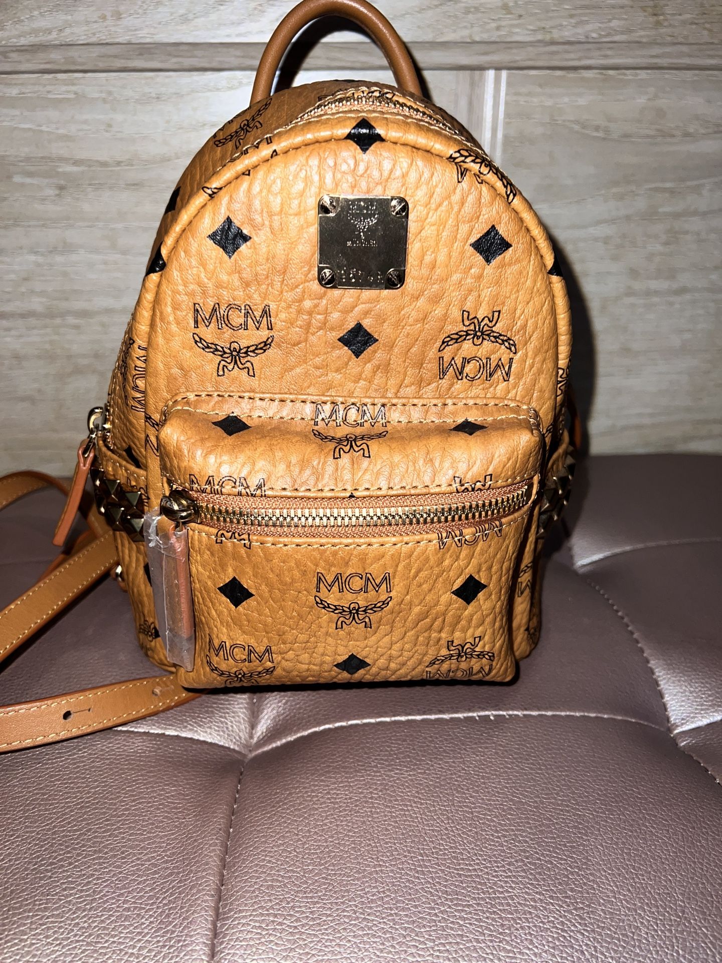 Authentic MCM Mini Stark Bookbag