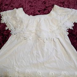 Large White Pretty Shirt