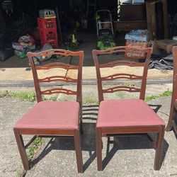 Solid Wood Dining Room Set with Four Chairs - PRICED TO SELL