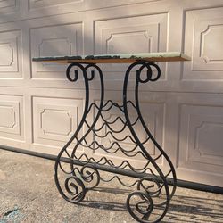 Rustic wine table / stand