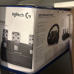 Logitech G29 (racing sim steering wheel with pedals)