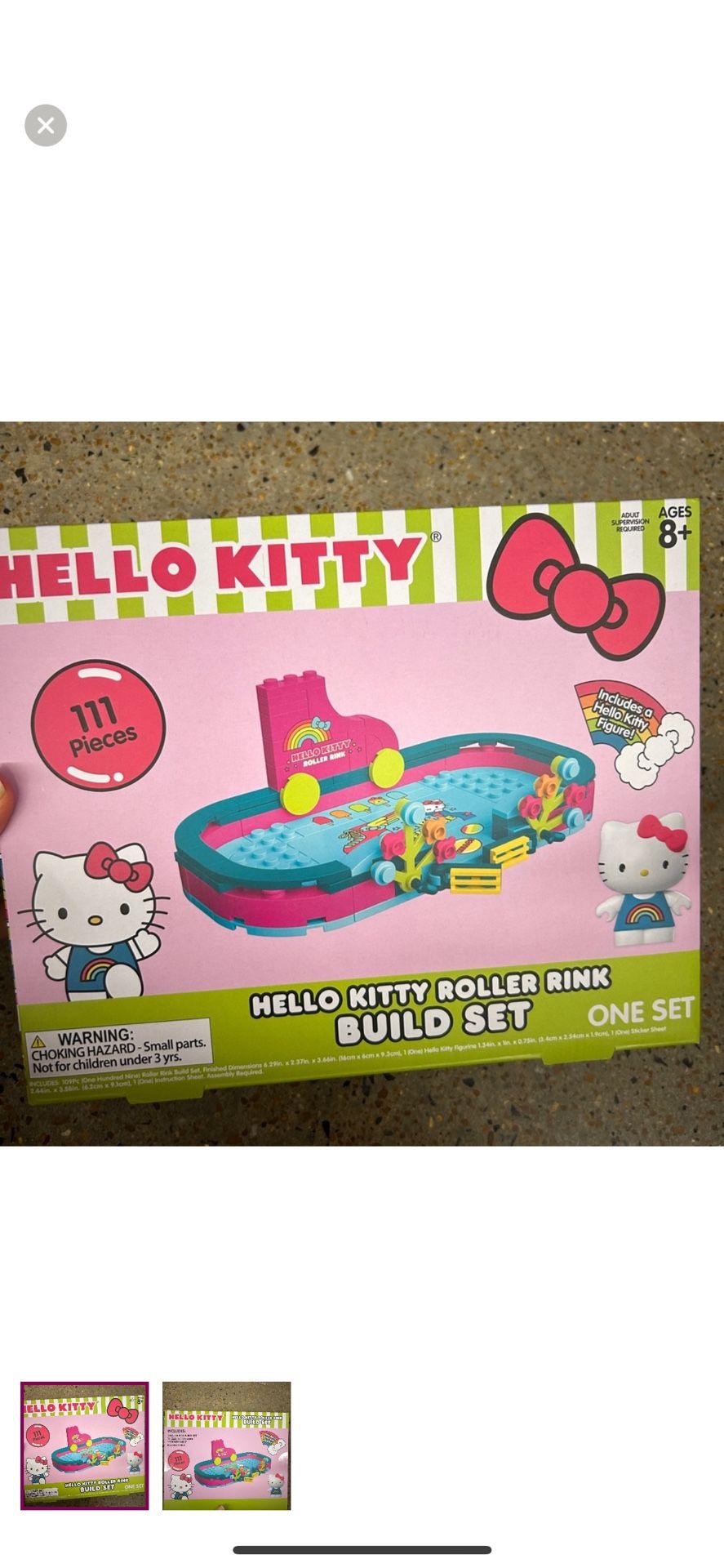 NWT Hello Kitty Roller Rink 111pcs building set