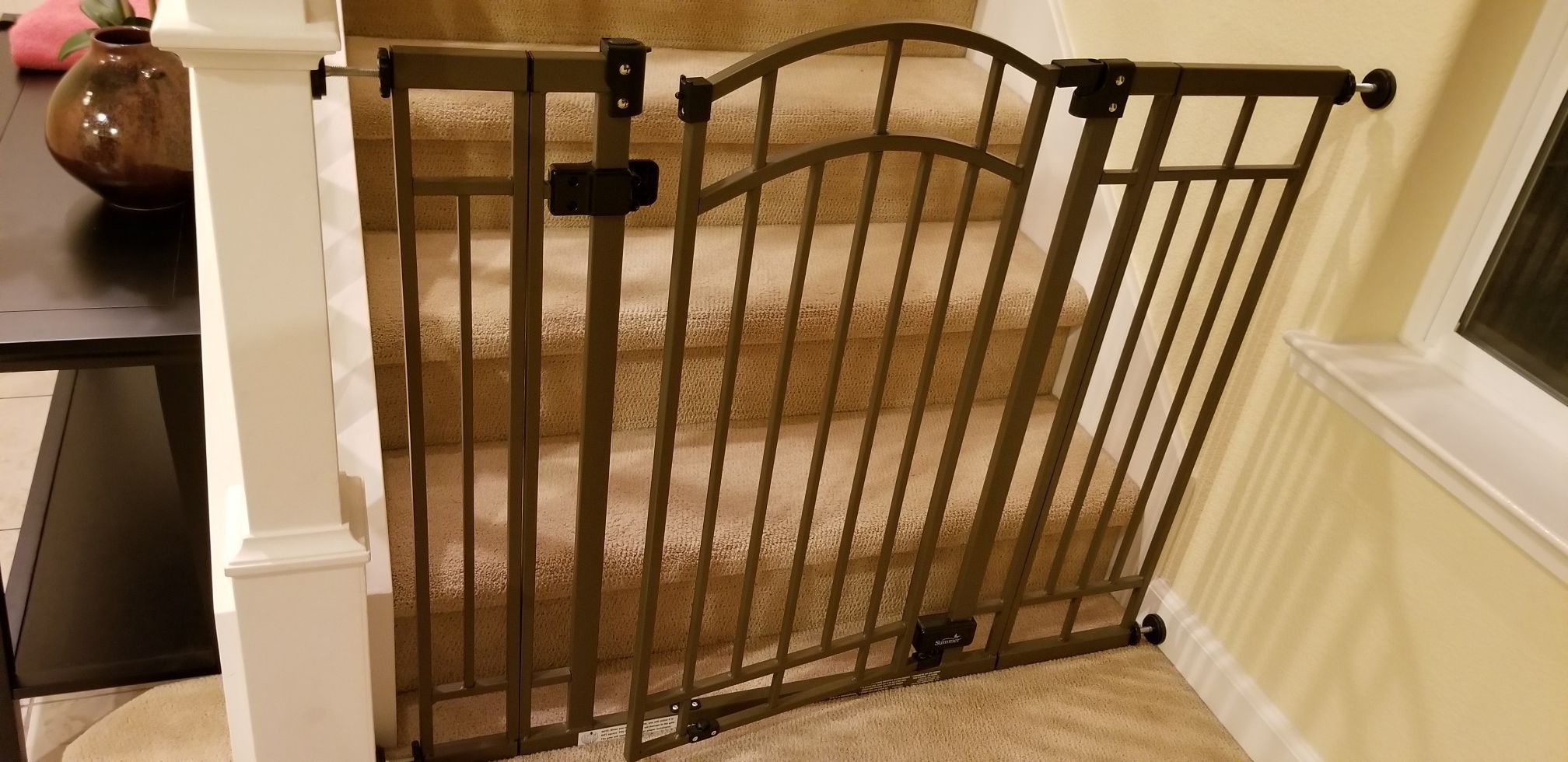 Baby gate | Summer infant | bronze | multi-use deco extra tall walk-thru gate