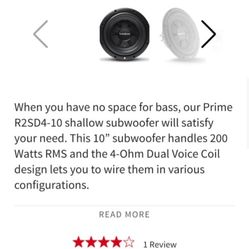  Rockford Fosgate  Subwoofer And Amplifier