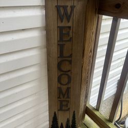 Outdoor Decorative Welcome Sign