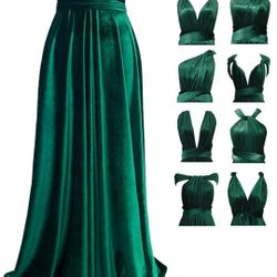 Velvet Green Dress