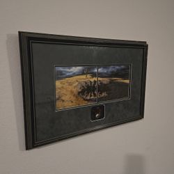 Calling The Buffalo Bev Doodle Painting