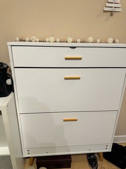 White Shoe Storage Cabinet