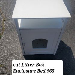 Cat Litter Box Enclosure Bed