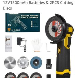 New Mini Angle Grinder 2 Batteries 