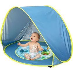 NEW Baby Beach Tent Pool, Portable Sun Shelter with UV Protection, Beach Shade Tent for Infant