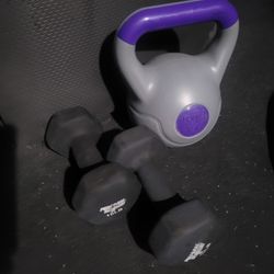 dumbells n kettlebell