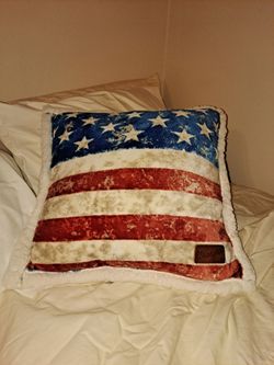 Wrangler Stars and Stripes pillow and throw-$50