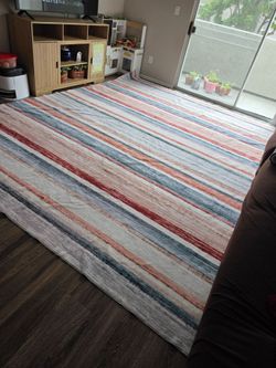 10x13 ft Large Striped Area Rug
