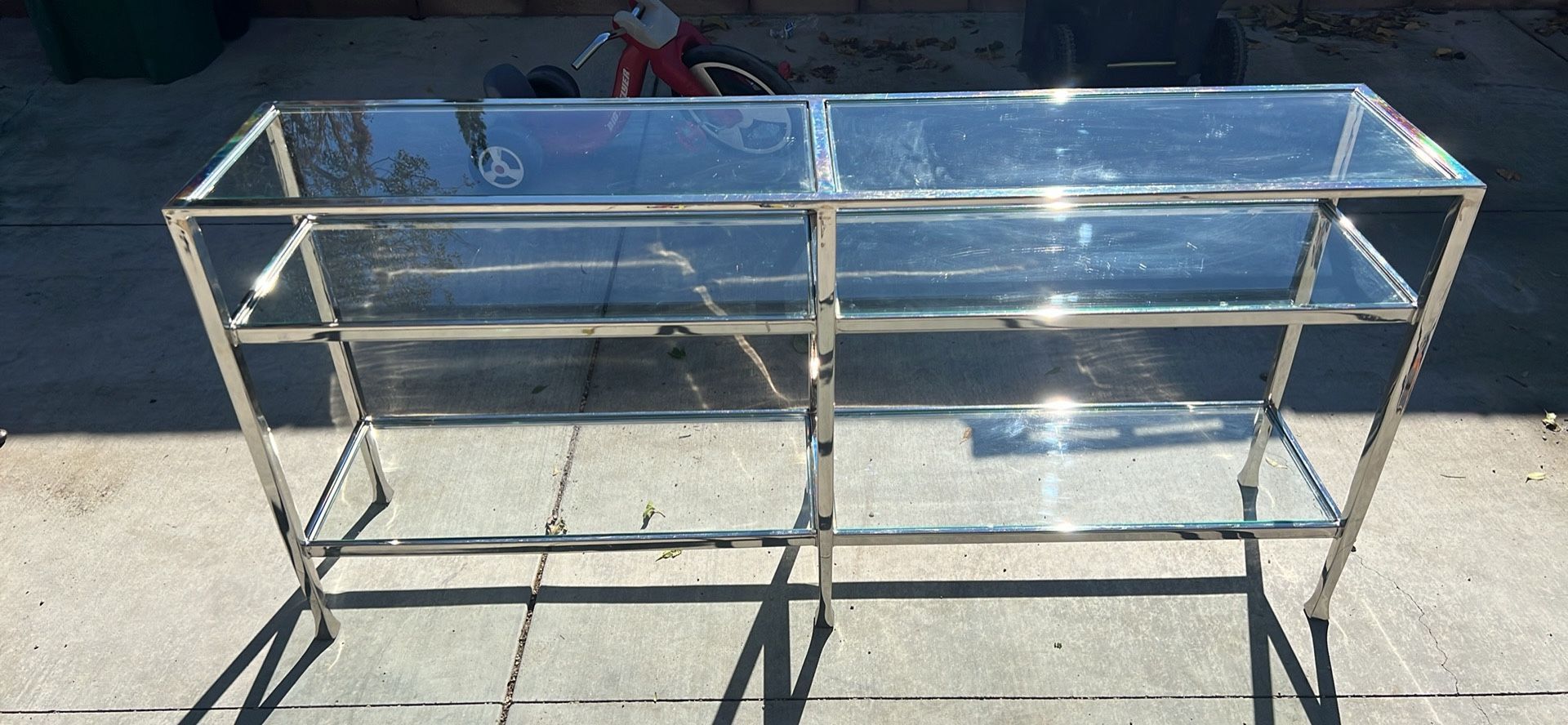 Glass Console Table 