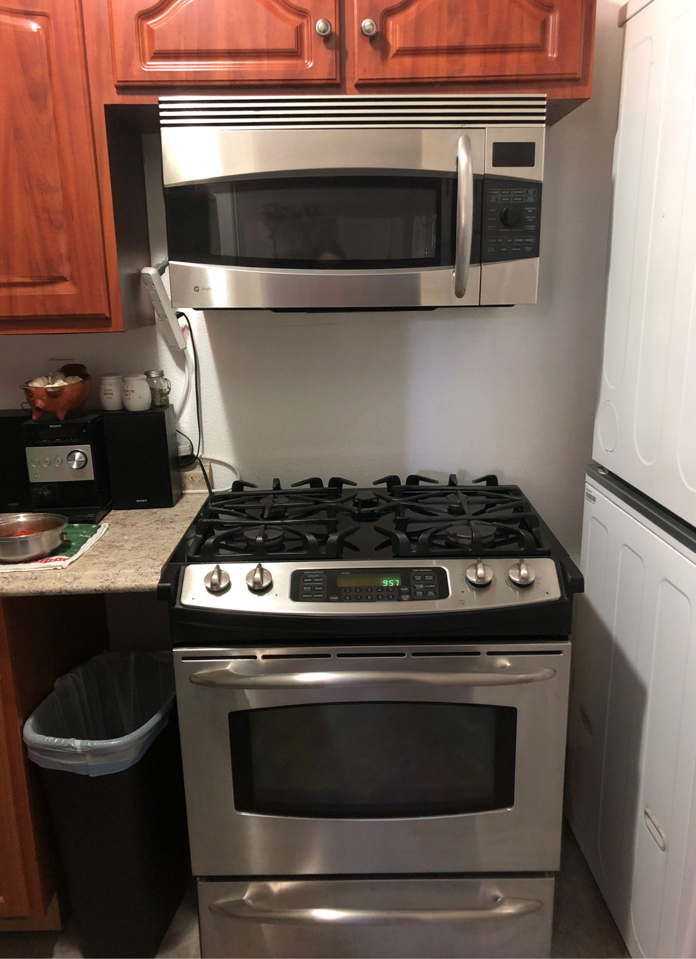 Stove and microwave