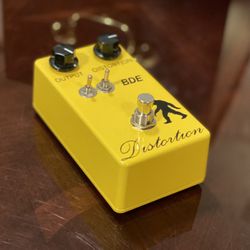 Guitar Effect pedal BDE 70’s MXR distortion+ Yellow 9v True Bypass 