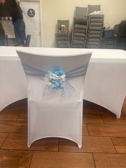 Forros blancos para sillas