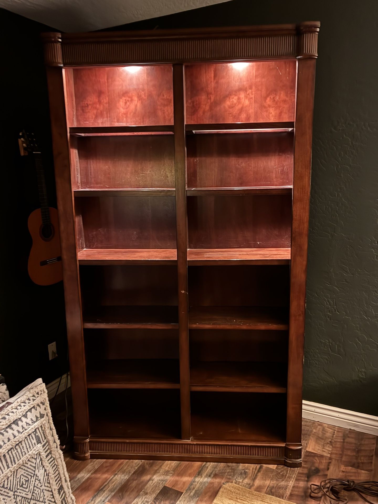 Bookshelves - Wood/ Glass With Light
