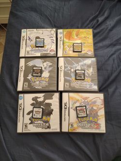 LOCAL ONLY NO SHIPPING. MUST COME PICK UP YOURSELF. 6 pokemon DS Games with Official Boxes/No manuals