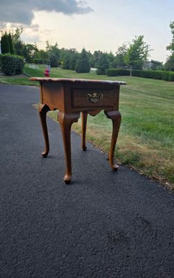 Solid Wood Vintage End Table