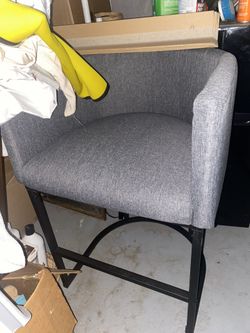 Gray Modern Chair/Stool