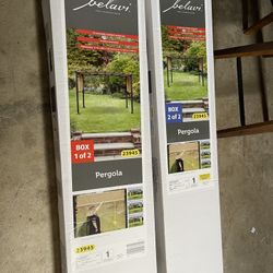 Pergola 11.5L x 9W x 7.5H Ft With Water Resistant Capony Top ( New Inbox )