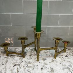 MCM Brass Candle Holder