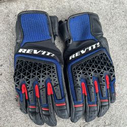 Revit Sand 4 Motorcycle Gloves Size L LIKE NEW