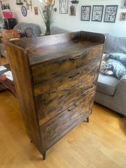 Brown/ black Shoe rack with drawer