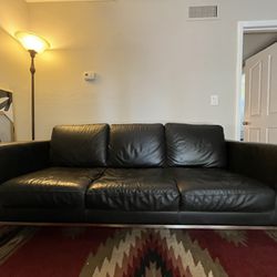 Comfy Vinyl “leather” Couch
