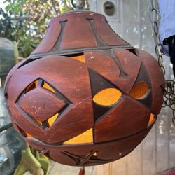 Mid Century Modern Ceramic Hanging Lamp