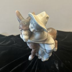 Lladro Platero And Marcelino Porcelain From Spain