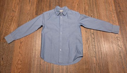 J. Crew - Crewcuts - Boys - Medium - Casual Shirt - Long Sleeve - Cotton - Light Blue