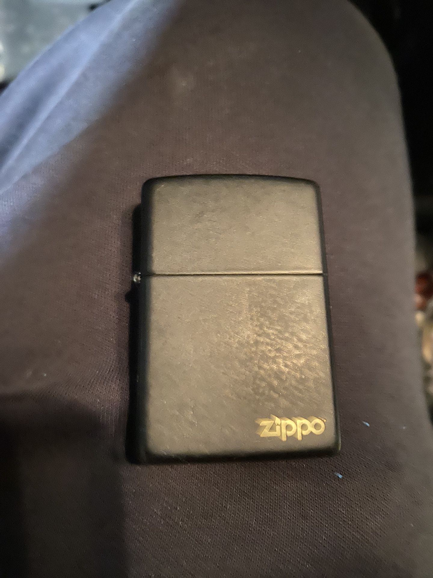  Zippo Black Lighter Works Great 