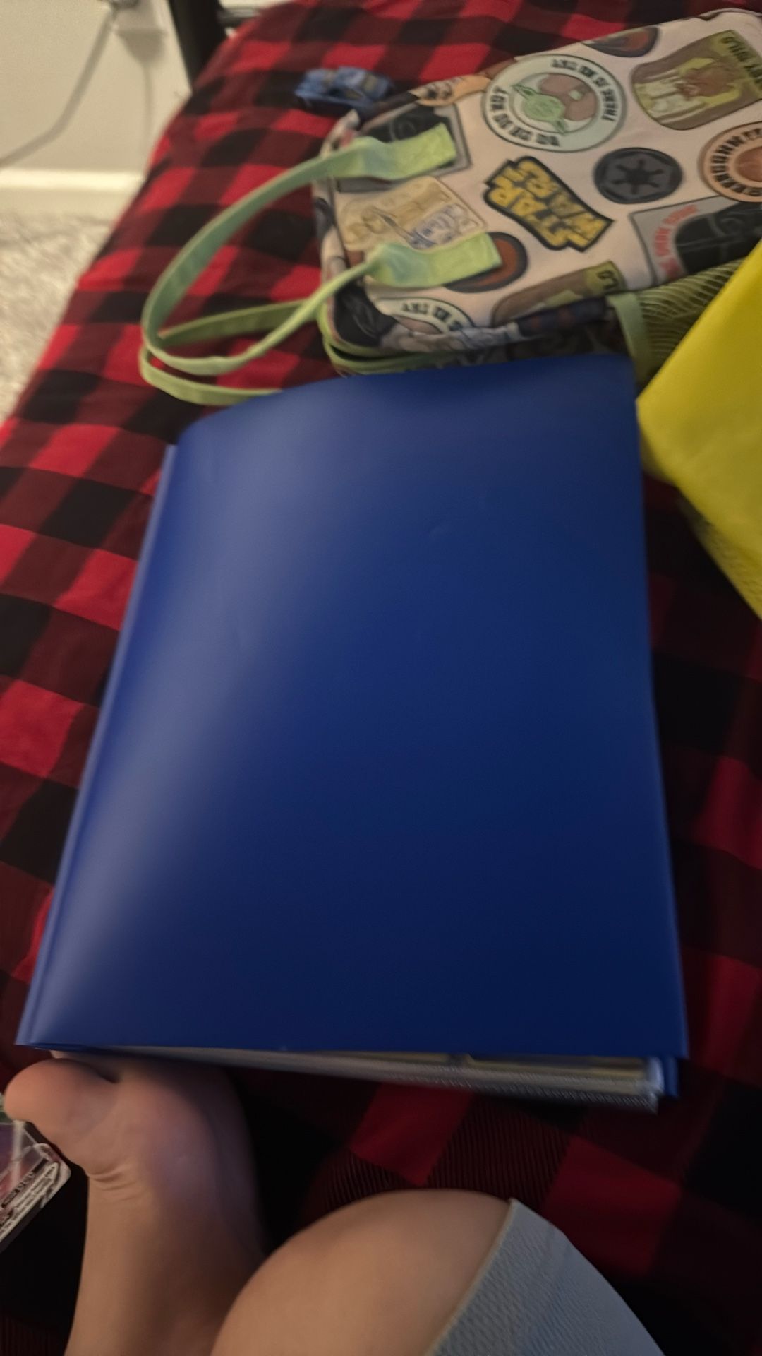 A Pokémon binder with Pokémon cards in it