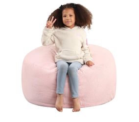 Round pouf for kids