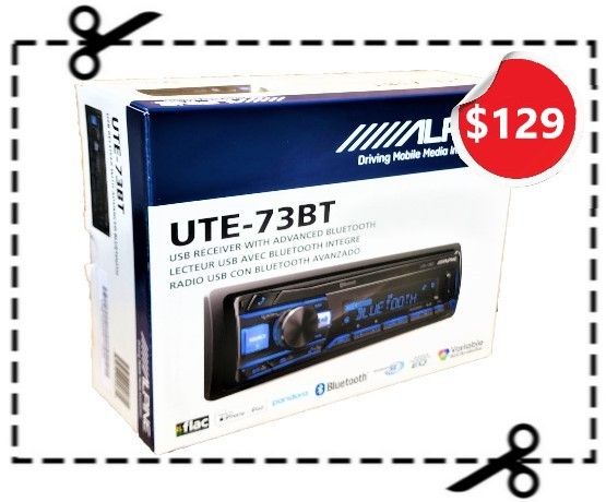 Alpine UTE-73BT Single Din Car Stereo System Bluetooth USB Aux Am Fm Radio 🚨 No Credit Needed 🚨 Payment Options Available 🚨