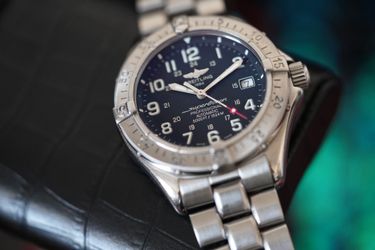 2002 Breitling Superocean 41MM Steel Black Dial Bracelet (A1734509/B409)