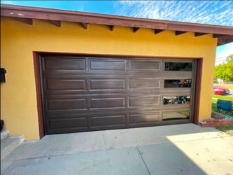 Double Garage Door with Windows