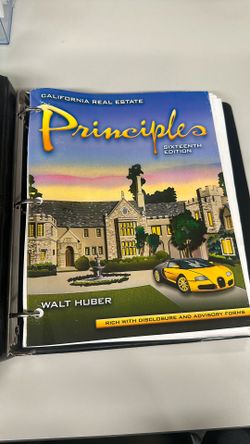 California real estate principles 16th Edition Walter Huber