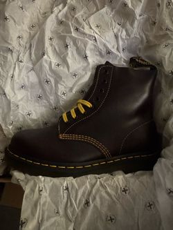 Dr. Martens Dark Brown Leather Lace-Up Boot