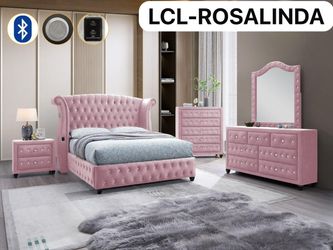 5 PC BEDROOM SET NEW IN BOX (MATTRESS SOLD SEPARATELY)