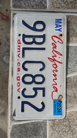 Old license plate