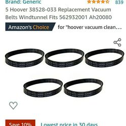 Hoover Vacuum Belts 