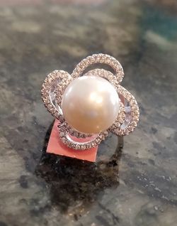 Real pearl ring