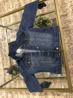 Girls denim jacket - size L (10-12)