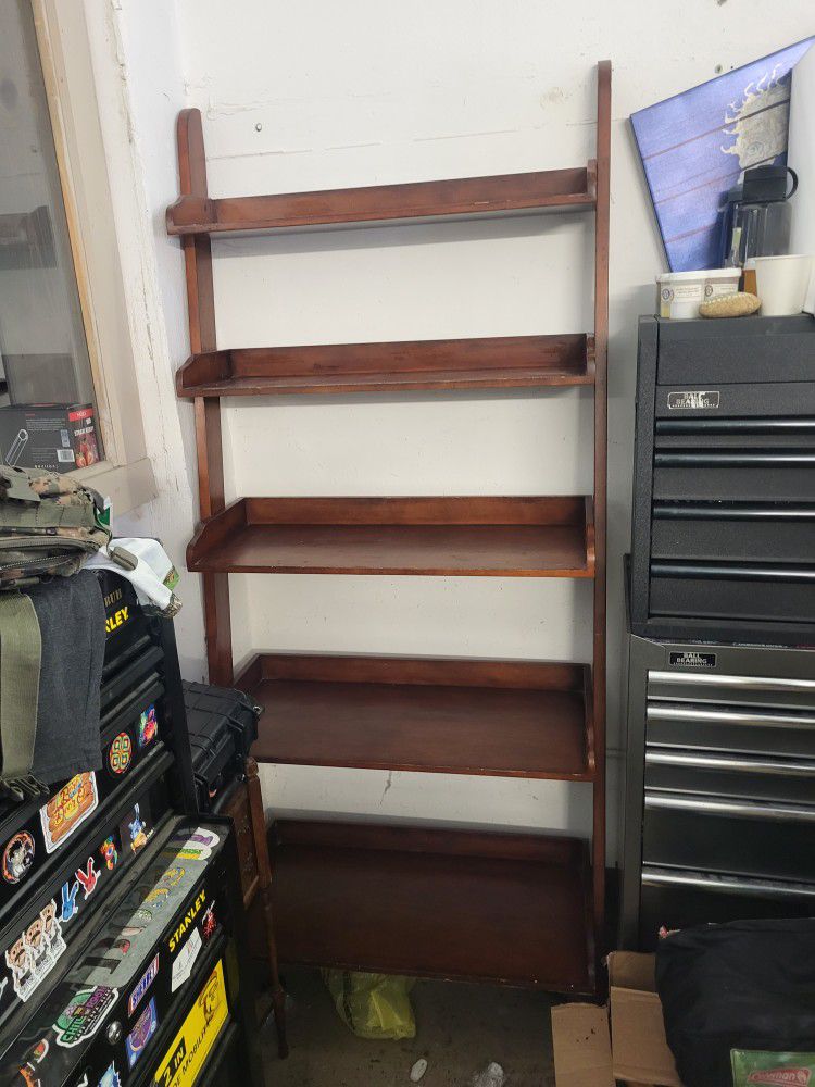 Wooden Ladder Book Shelf 